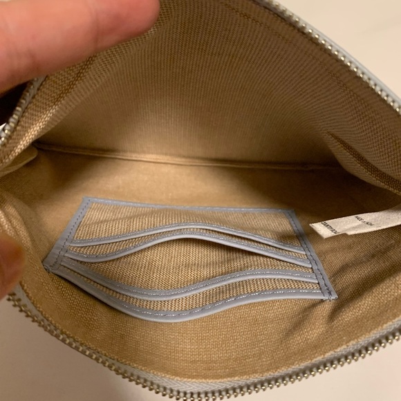 Country Road Cindy Large Pouch in Pale Blue - Picture 12 of 15